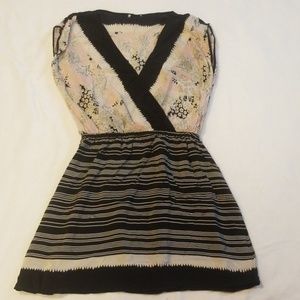 Anthro Kimchi Blue Silk Tunic